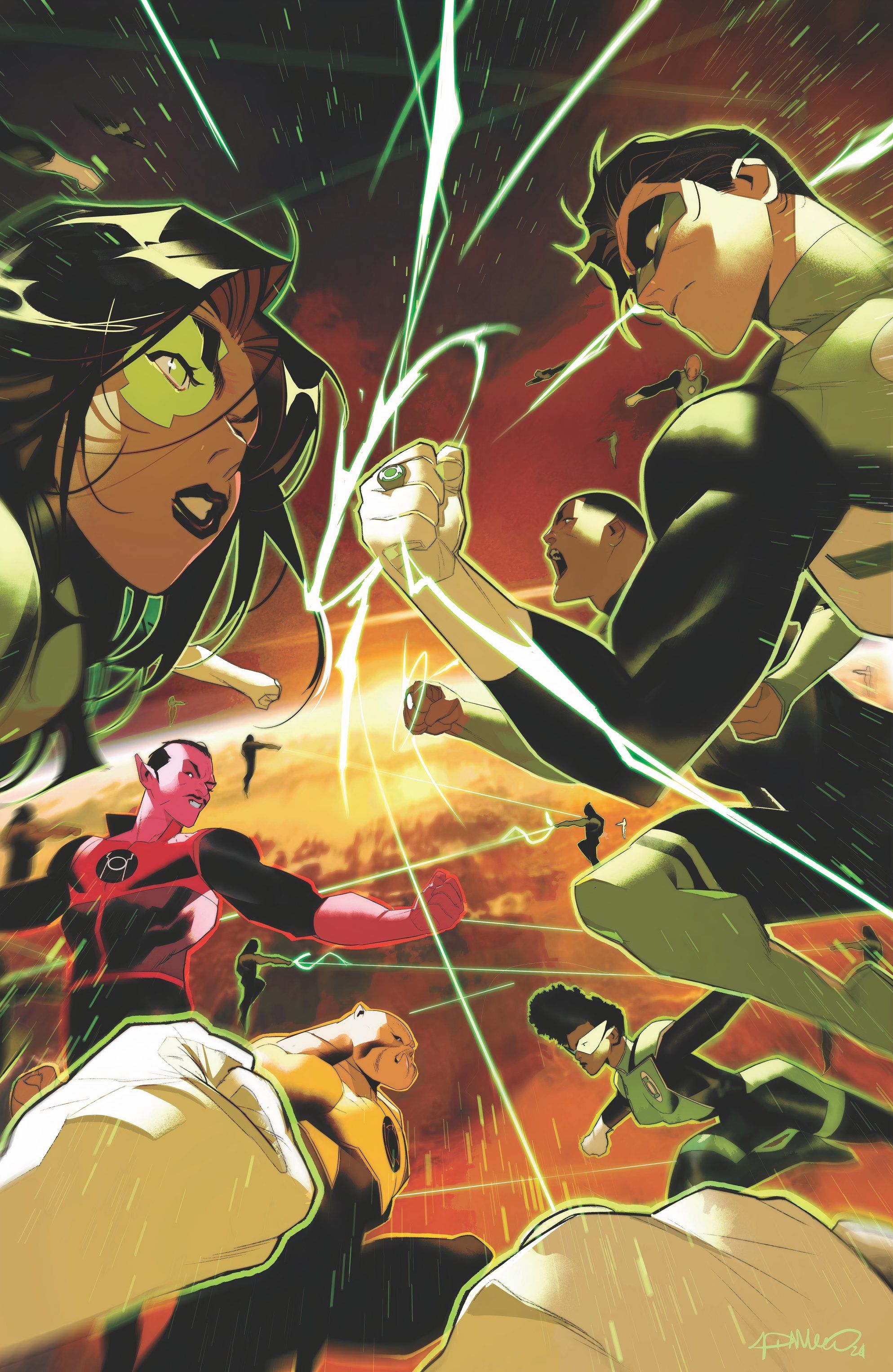 Lanterna Verde 17 Simon Di Meo Variant Corp Guerra com Sinestro Lantern Kilowog