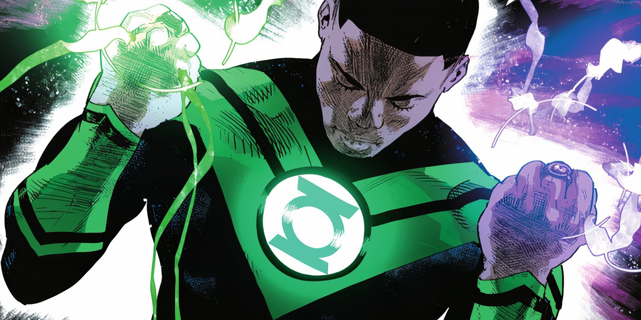 Green Lantern de John Stewart usando el anillo DC Featured Dark Star