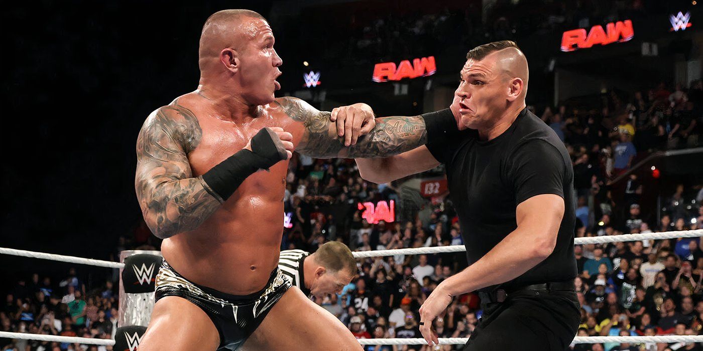 Gunther and Randy Orton as the show goes off the air on Monday Night Raw on August 19th 2024