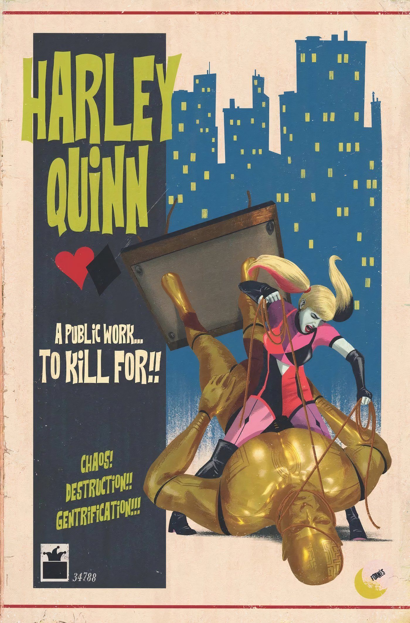 Capa Harley Quinn 45 Noir