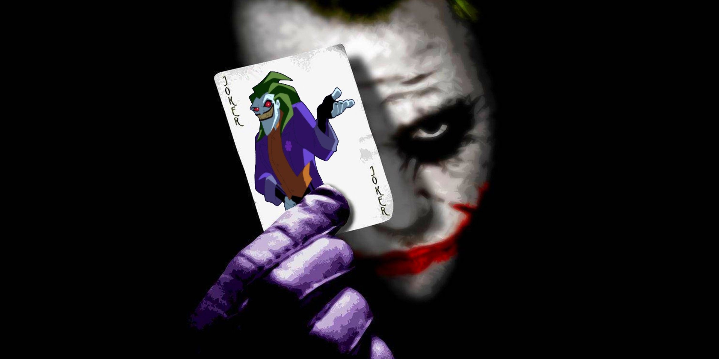 El Joker de Heath Ledger tiene la carta del Joker de Batman