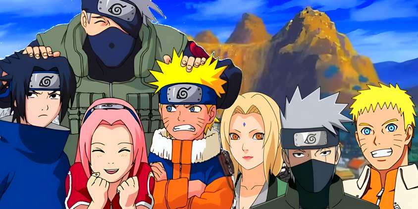 hokages naruto kakashi tsunade and team 7