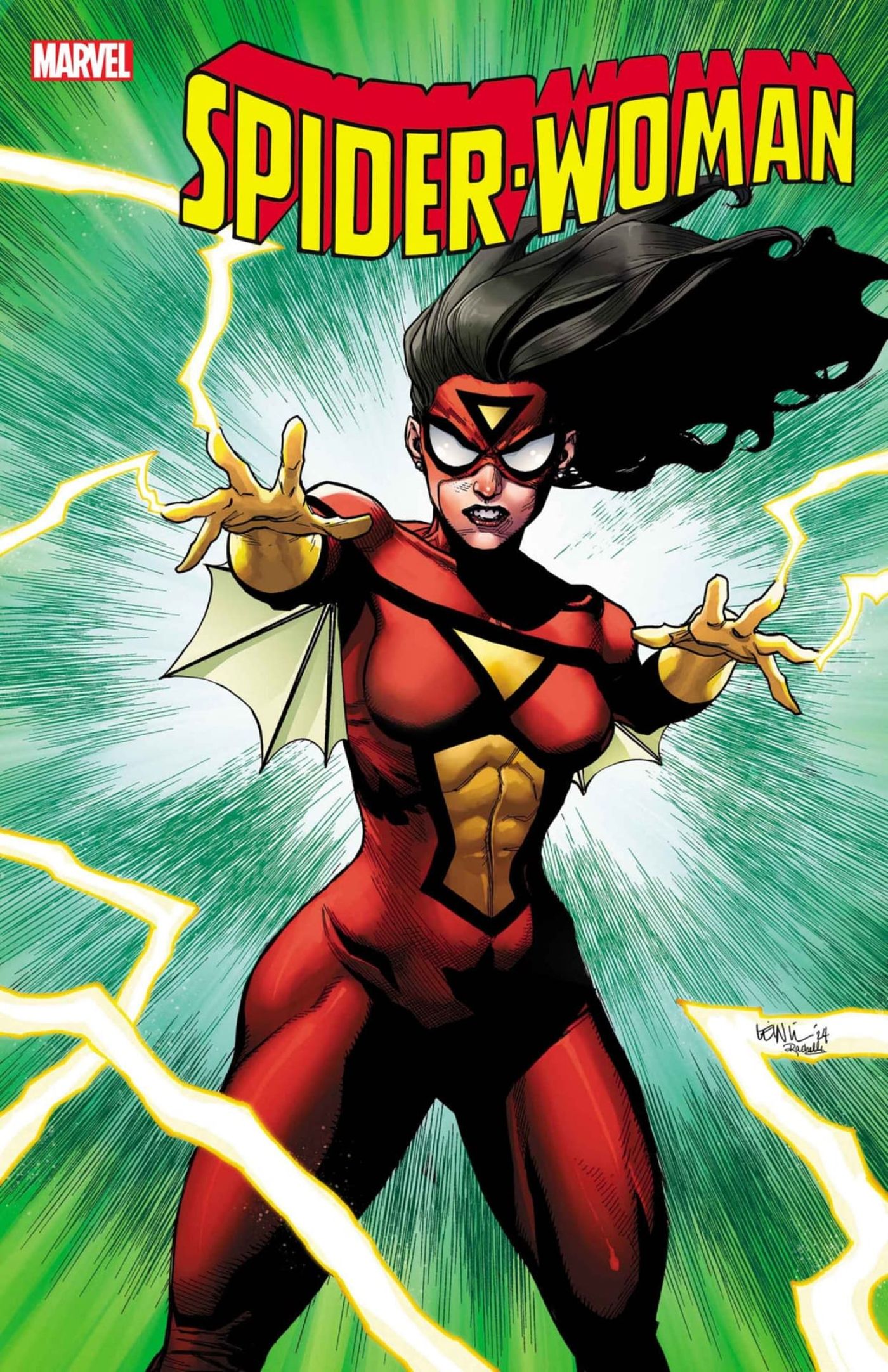 Portada del cómic Spider-Woman #10 con Spider-Woman.