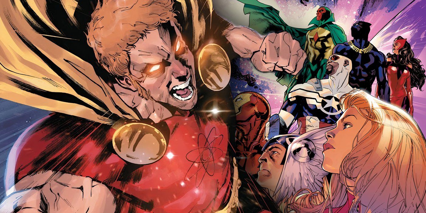 Hyperion punching with Avengers