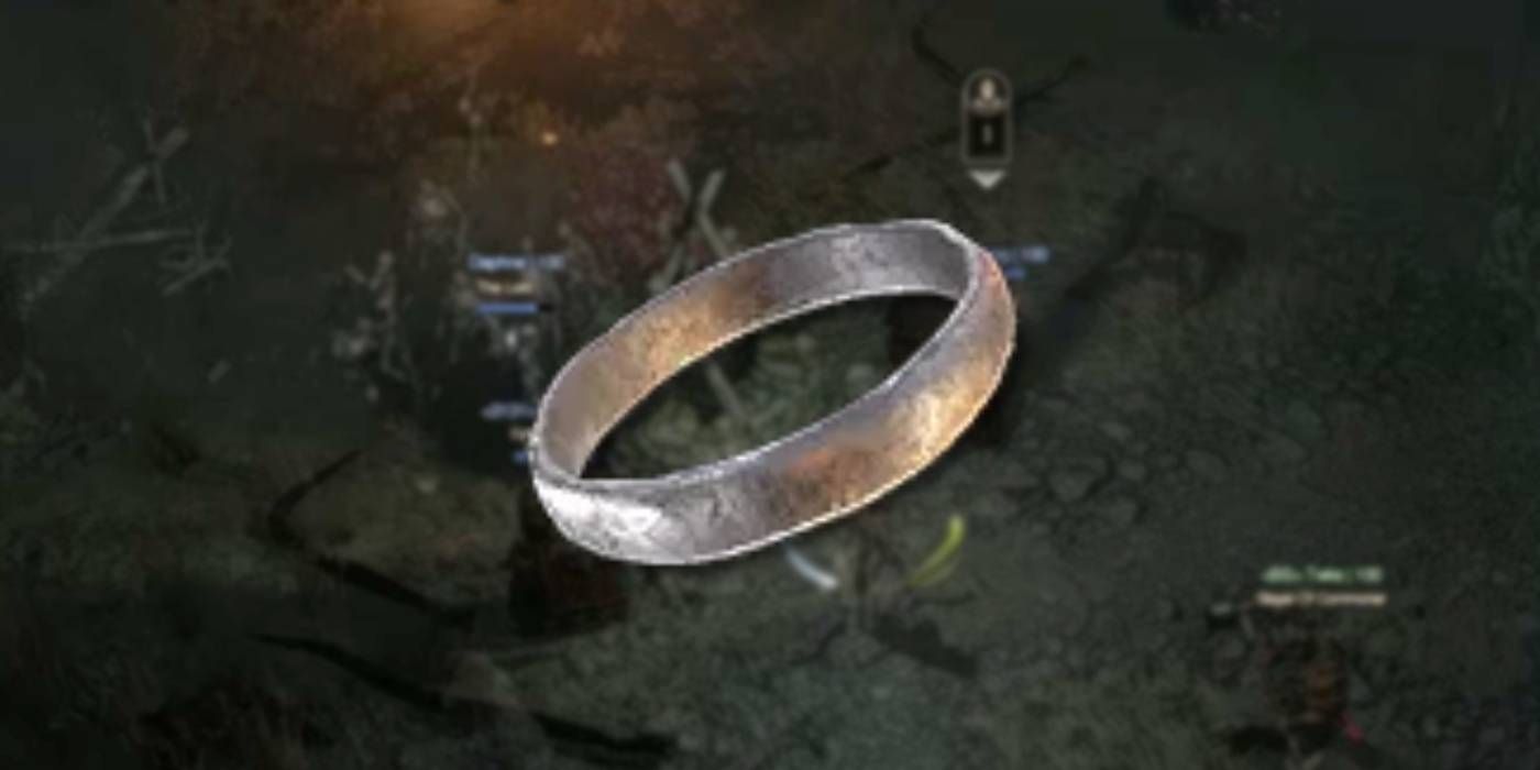 Diablo 4 Ring of Misfortune, rare unique item