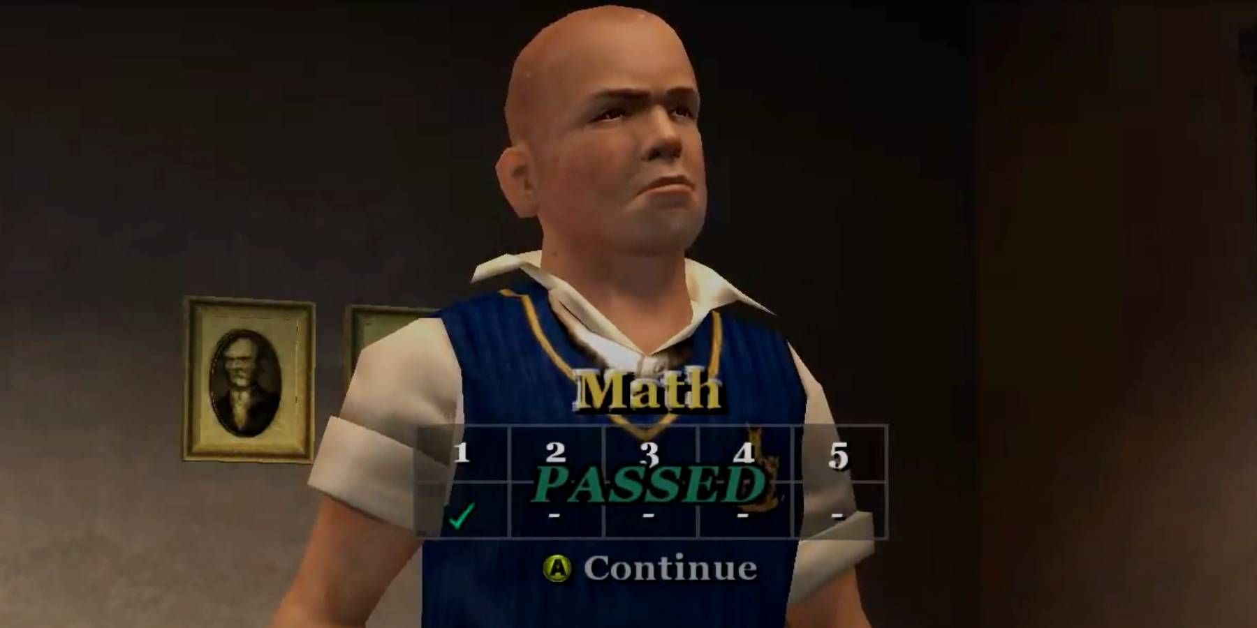 Bully passando na aula de matemática 1 respondendo as perguntas corretamente no minijogo