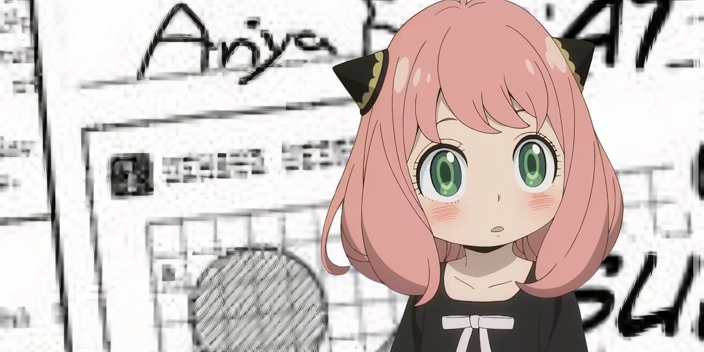 Anya next to her name written as Ania Spy x Family
