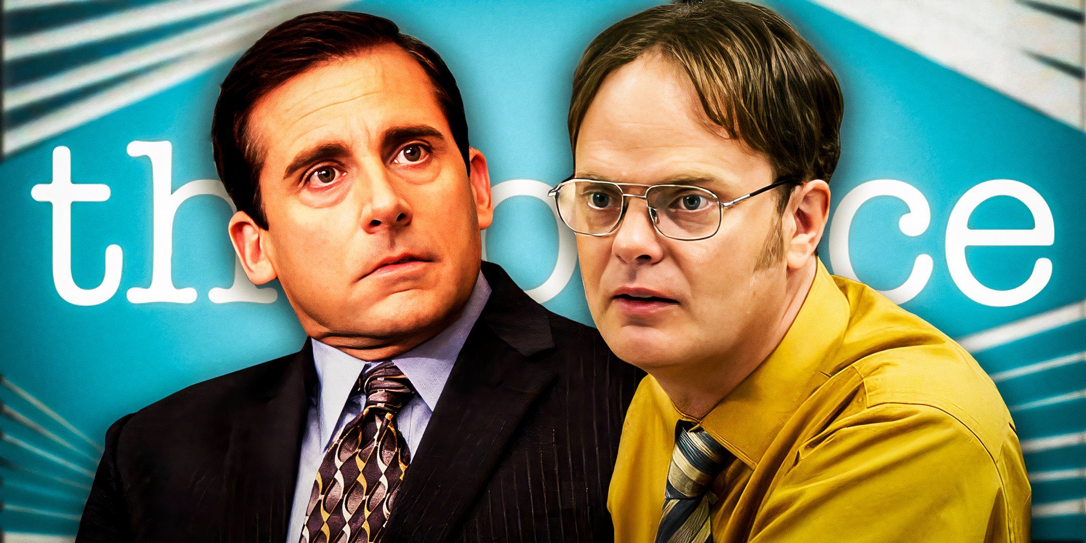 The Office Steve Carell e Rainn Wilson parecem chocados