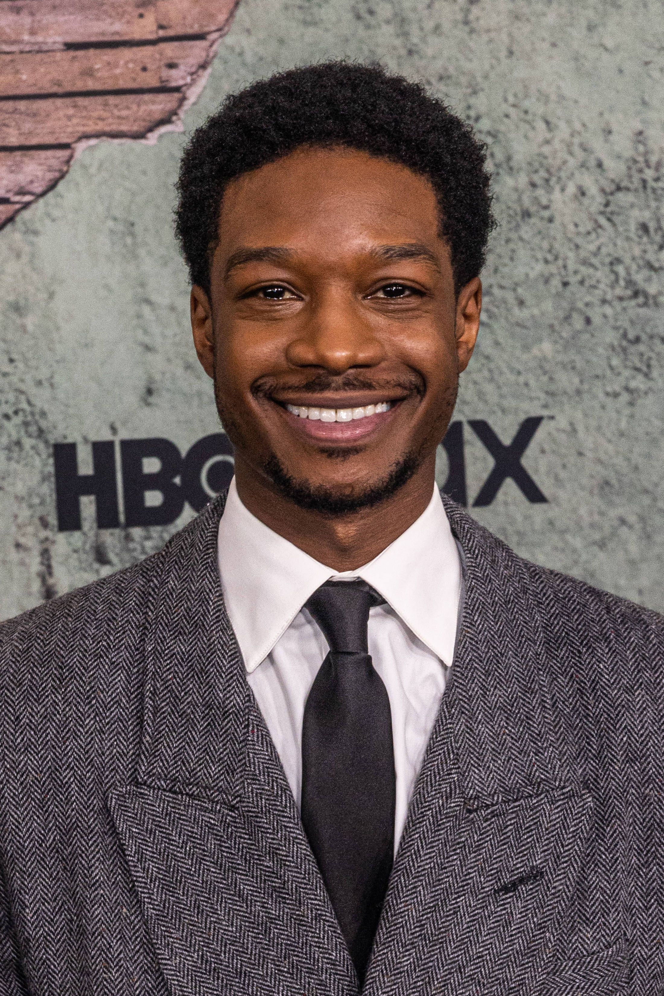 Headshot Of Lamar Johnson In The Los Angeles Premiere Of HBO&rsquo;s &lsquo;The Last of Us&rsquo;.