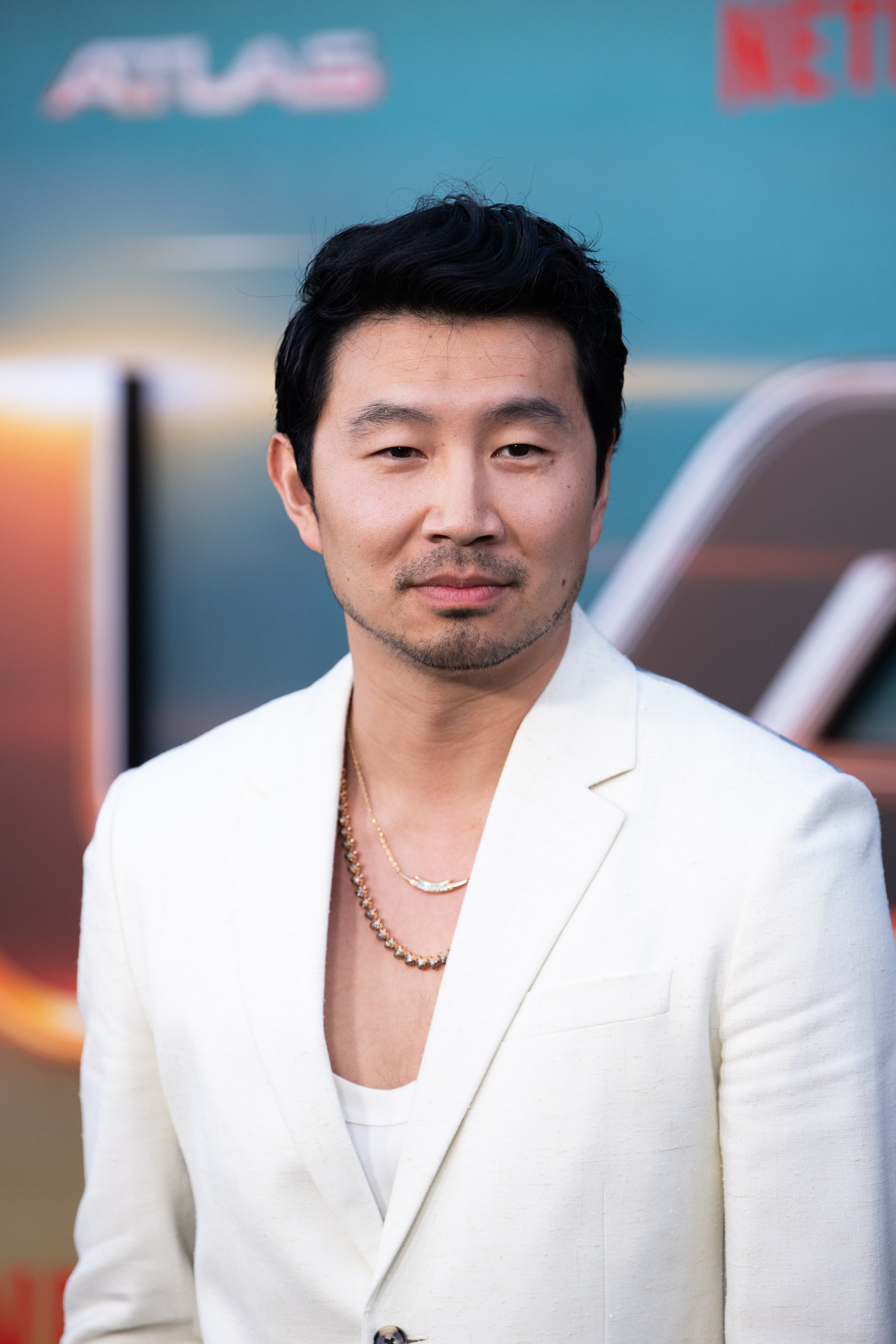 Headshot of Simu Liu In The Los Angeles premiere of 'Atlas' at The Egyptian Theatre Hollywood