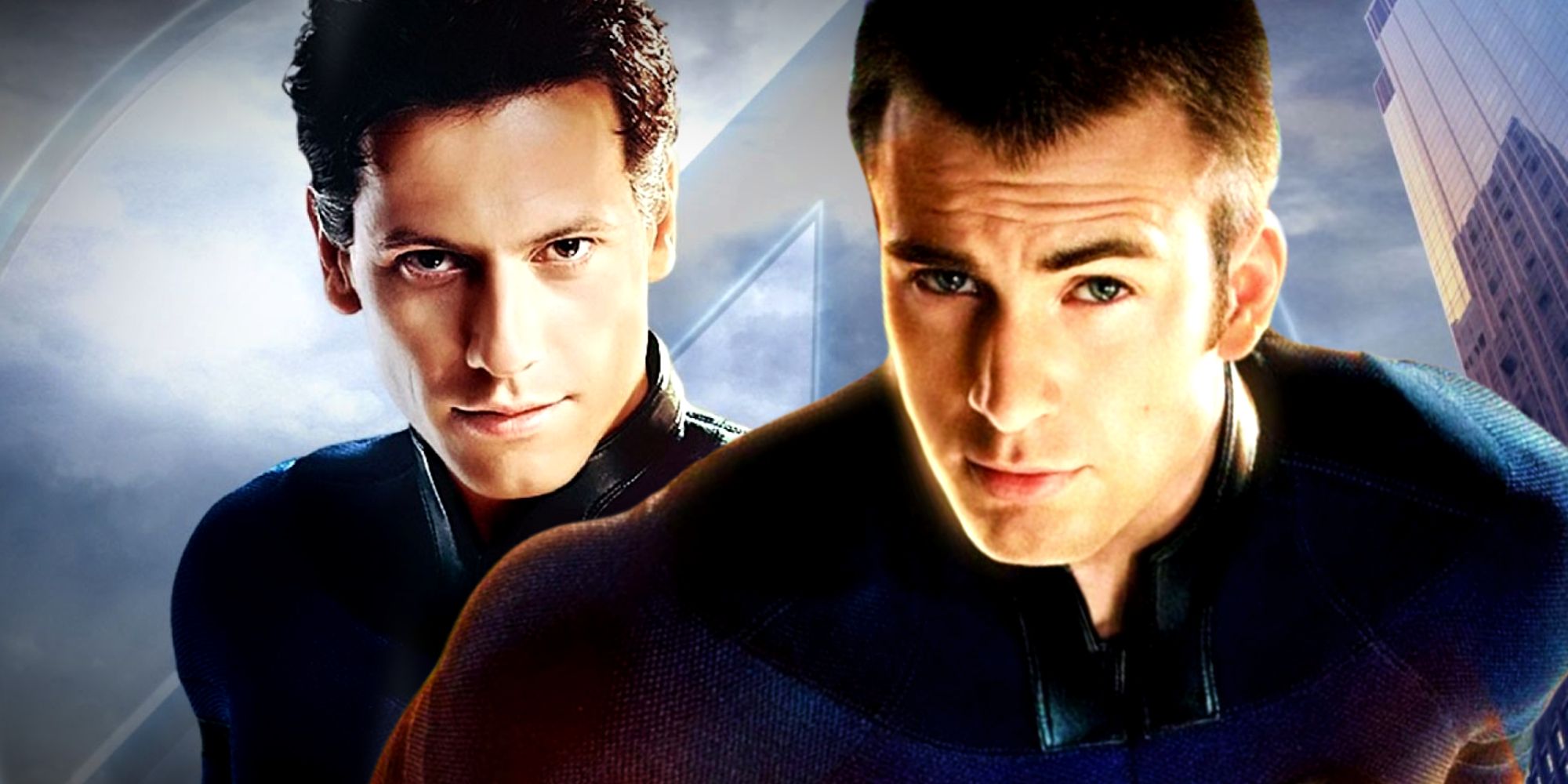 Ioan Gruffud's Reed Richards and Chris Evans' Johnny Storm in Tim Story's 2005 Fantastic Four Movie