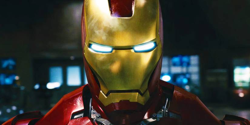 Iron Man's red and gold armor in Iron Man