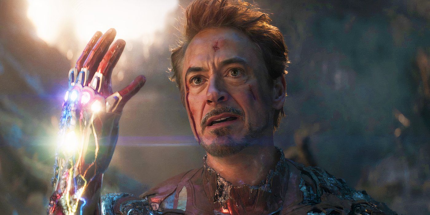 Iron Man snapping his fingers in Avengers Endgame