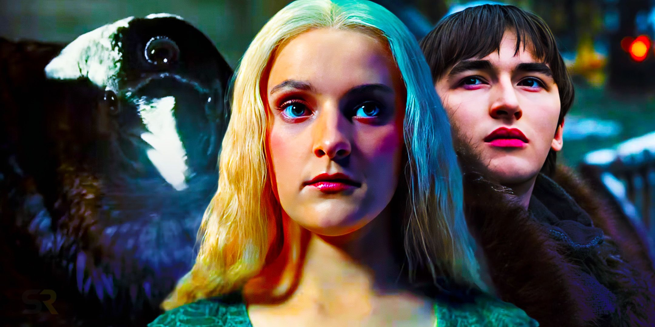 Benutzerdefinierte Bilder von Helaena Targaryen, Bran Stark und dem Dreiäugigen Raben