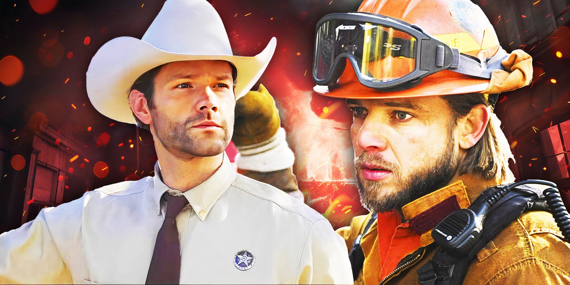 Jared Padalecki in Walker and Max Thieriot in Fire Country.