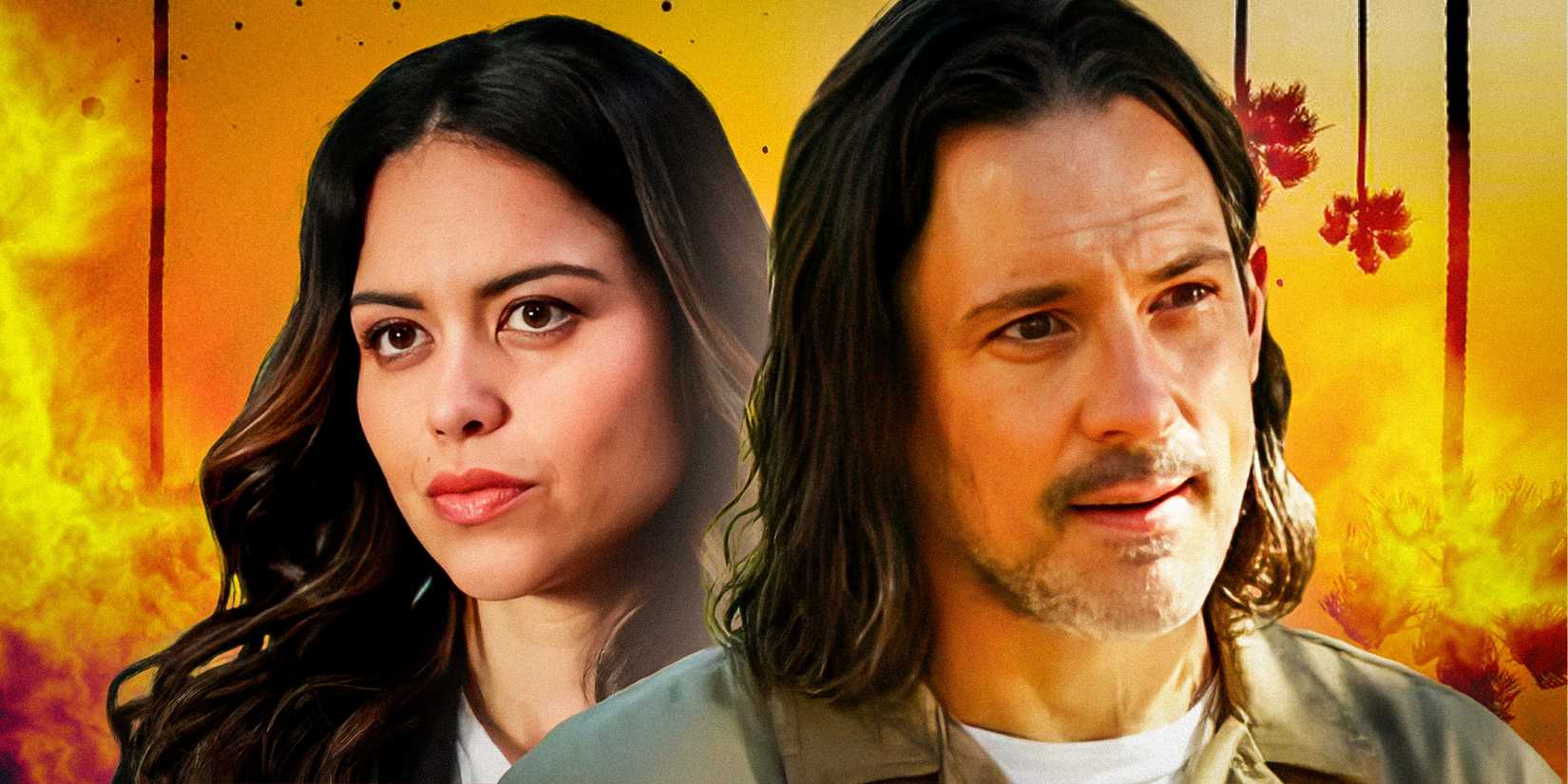 Angela Lopez and Jason Wyler in The Rookie.
