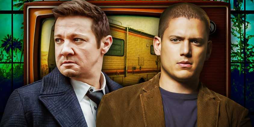 Jeremy Renner in Mayor of Kingstown and Wentworth Miller in Prison Break.