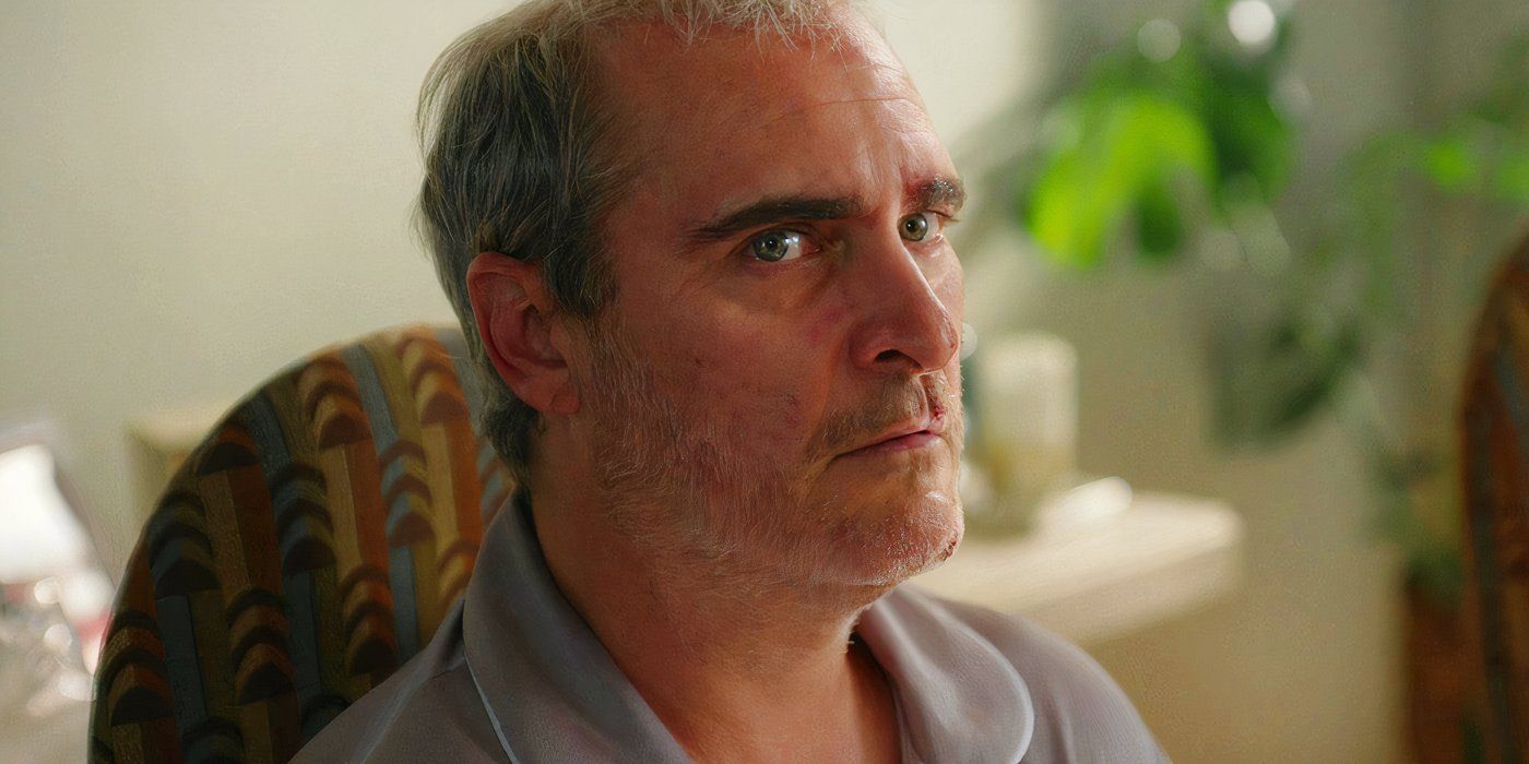 Joaquin Phoenix as Beau Looking Nervous in Beau is Afraid