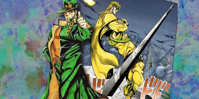 Jotaro and Dio showing off some of Jojo's unusual posing.