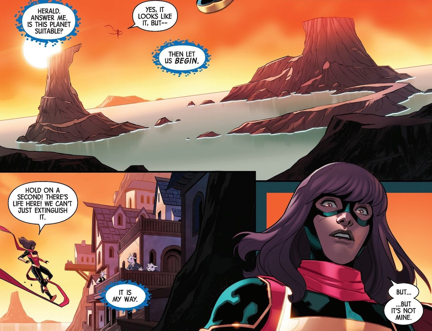 Kamala Khan sirve como mensajera de Galactus