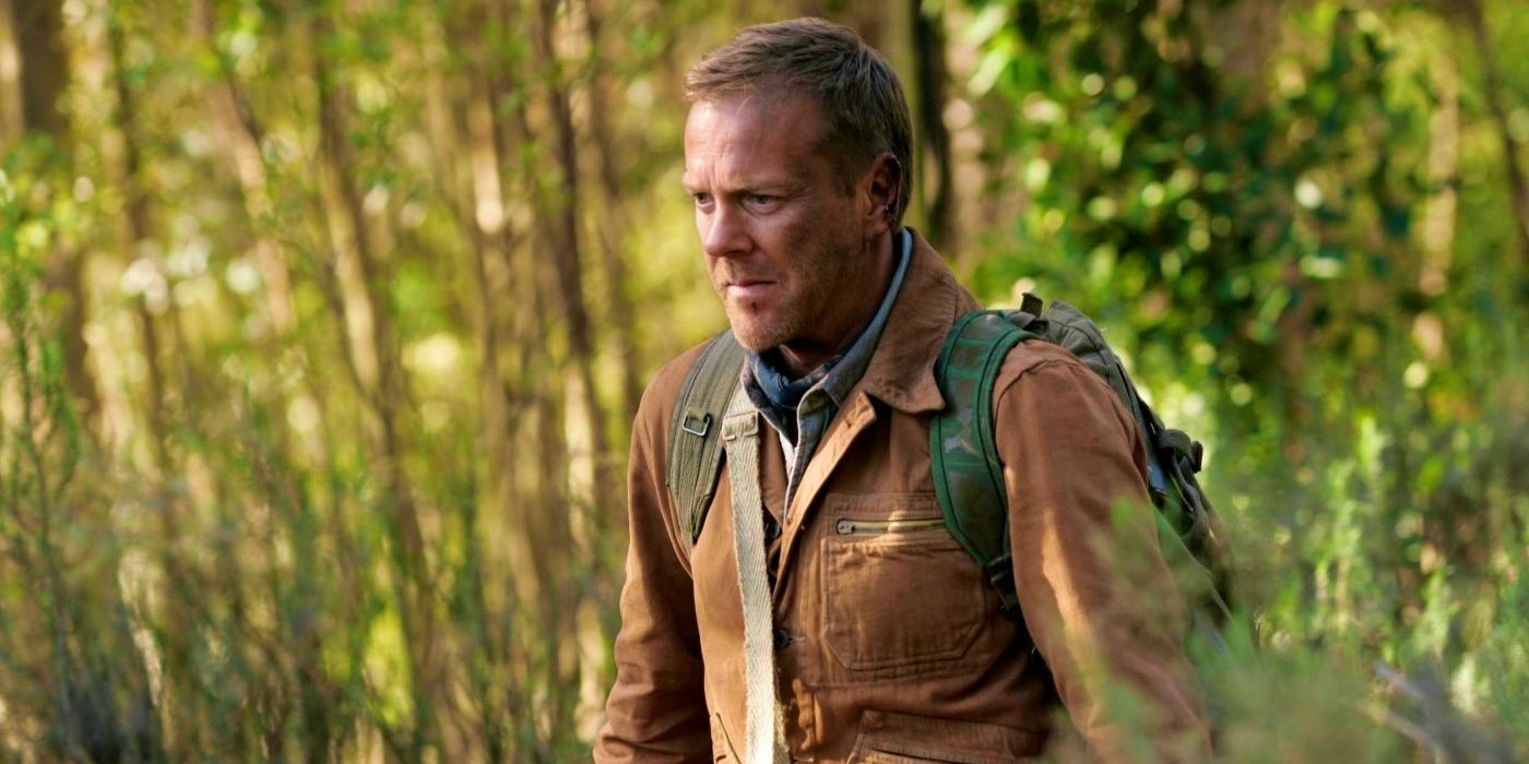 Kiefer Sutherland as Jack Bauer looking intense in 24 Redemption