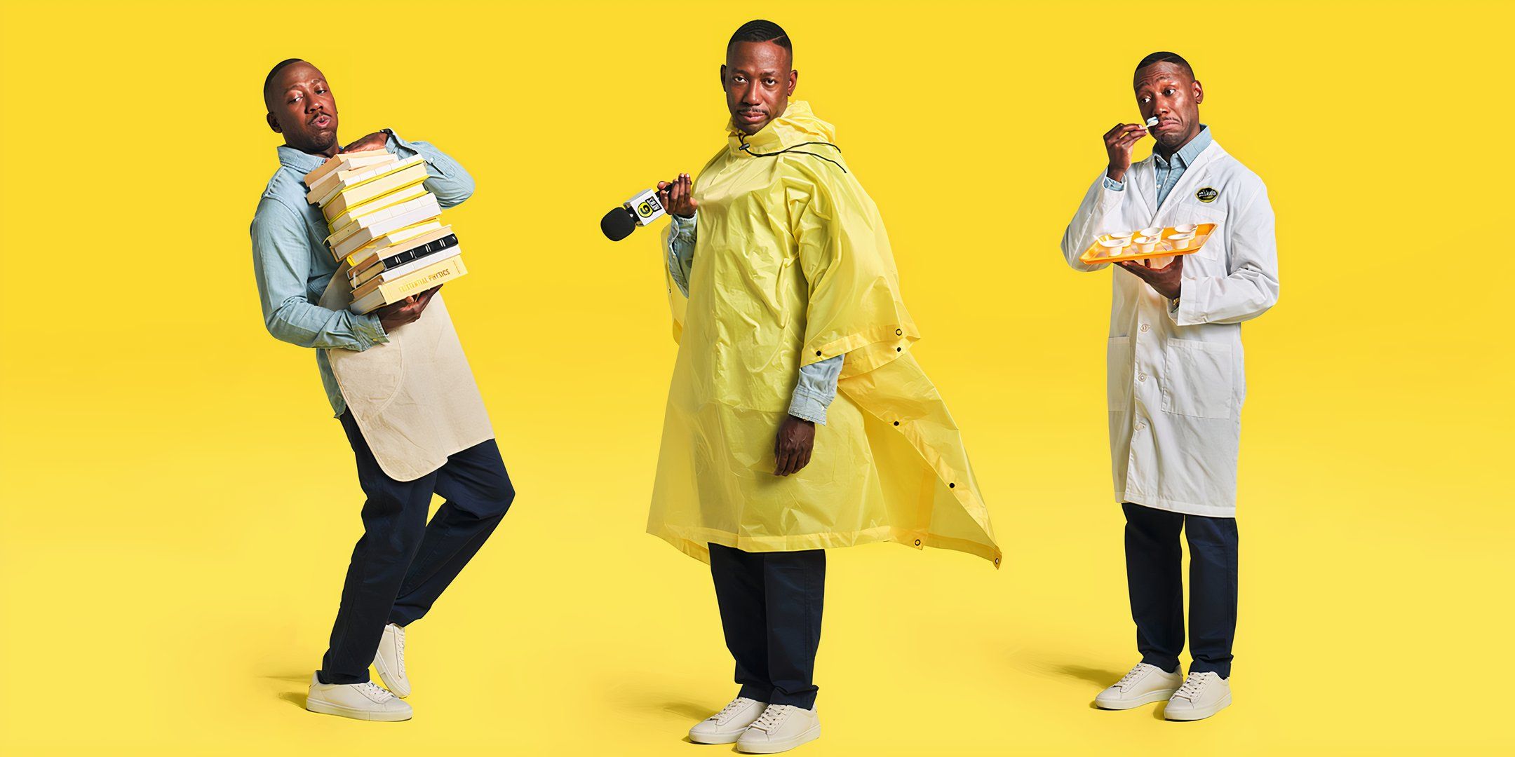 Lamorne Morris as librarian, weatherman and taste tester in Mike's Hard Lemonade campaign