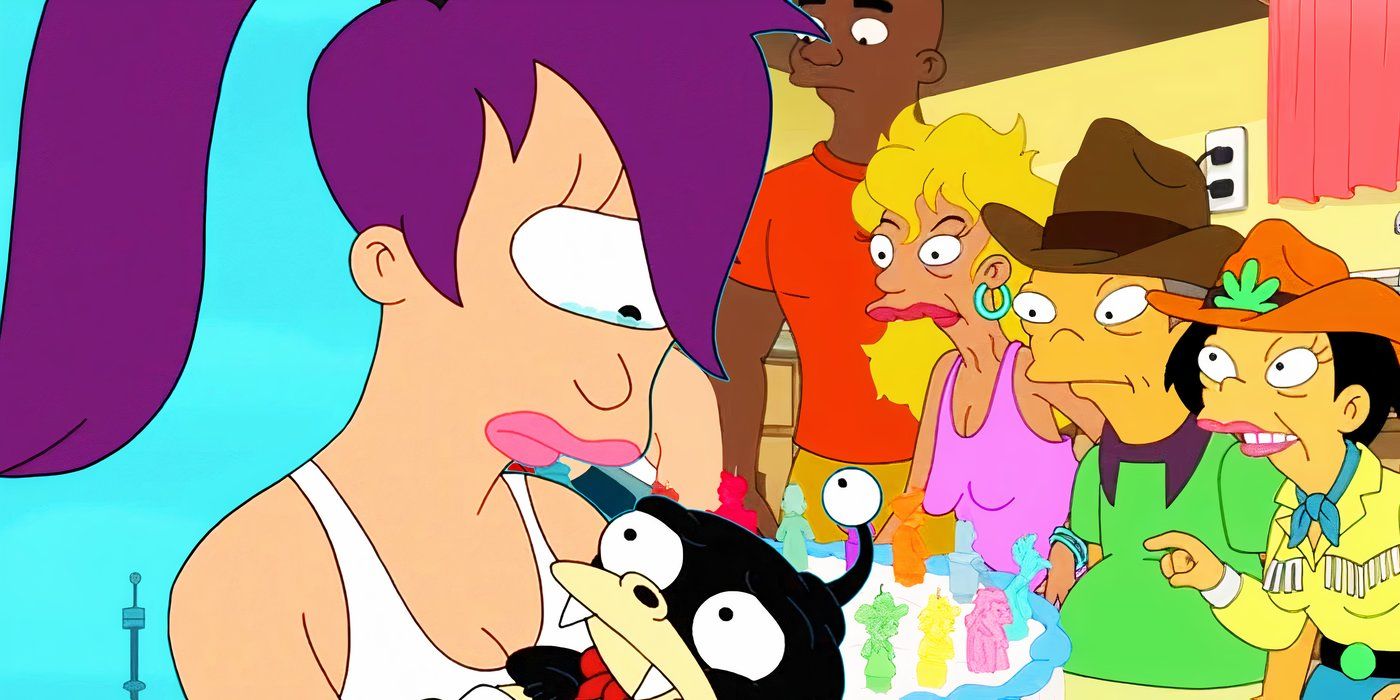 Leela and the Futurama side characters