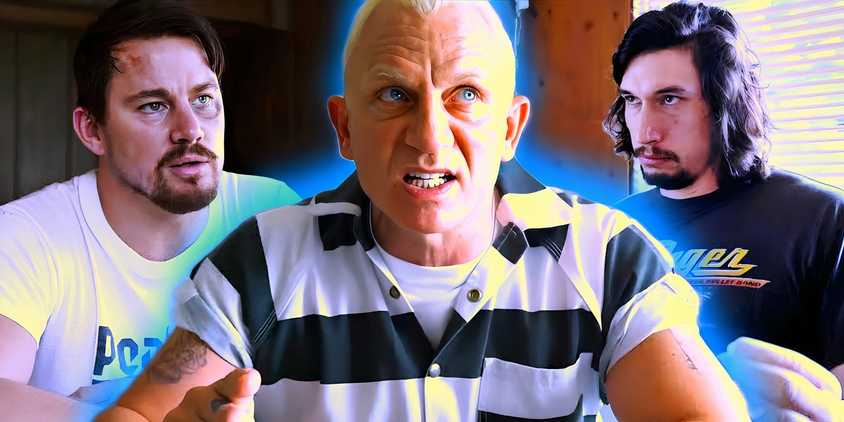 Channing Tatum, Daniel Craig, and Adam Driver in Logan Lucky