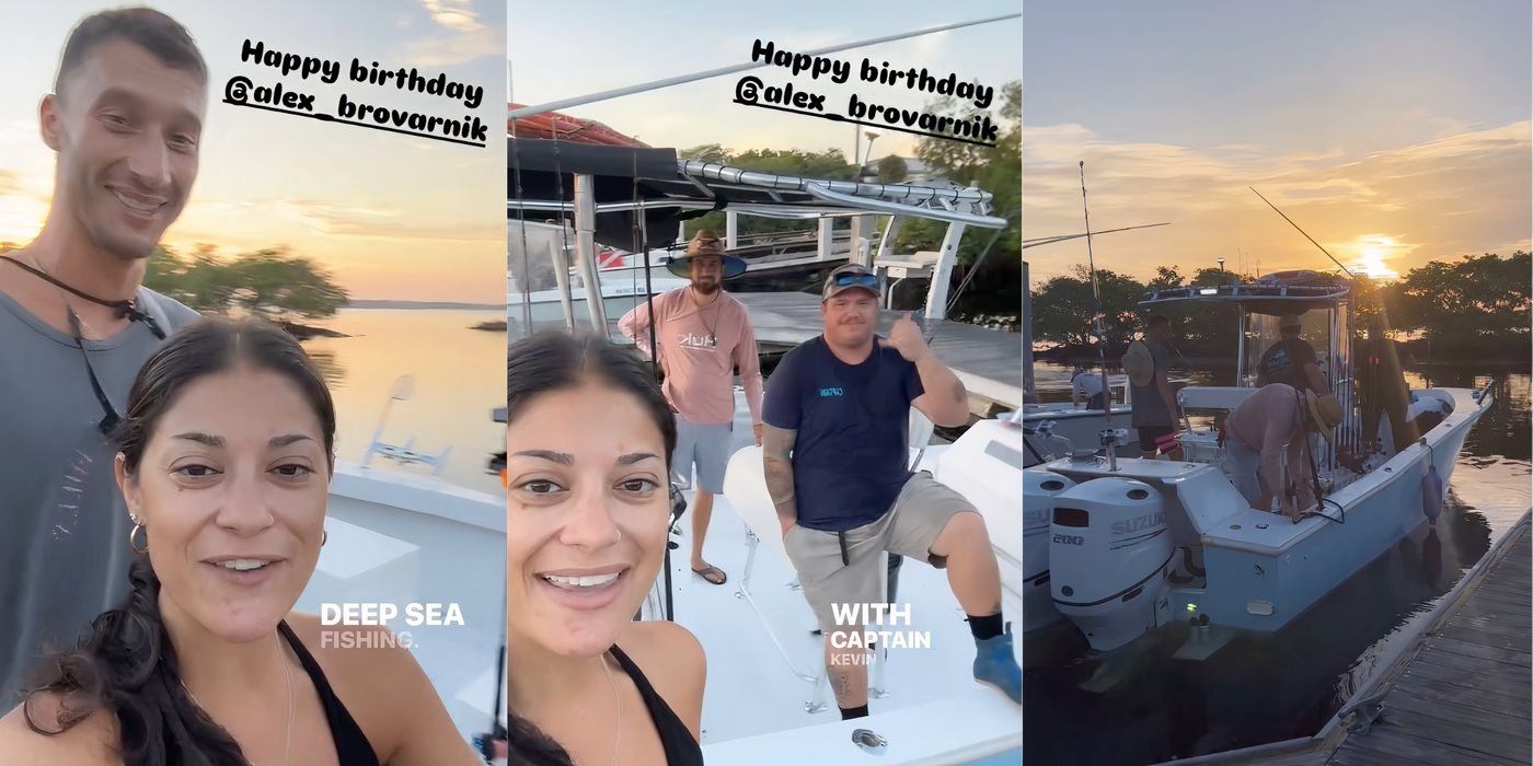 Loren Alexei Brovarnik 90 Day Fiancé Happily Ever After Instagram Story Fishing Trip