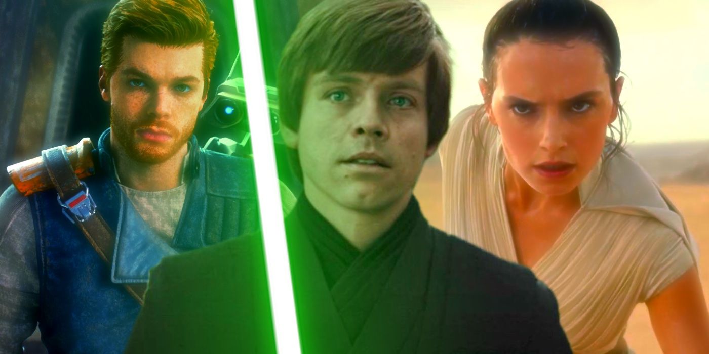 Luke Skywalker, Cal Kestis y Rey Skywalker Imágenes de Star Wars