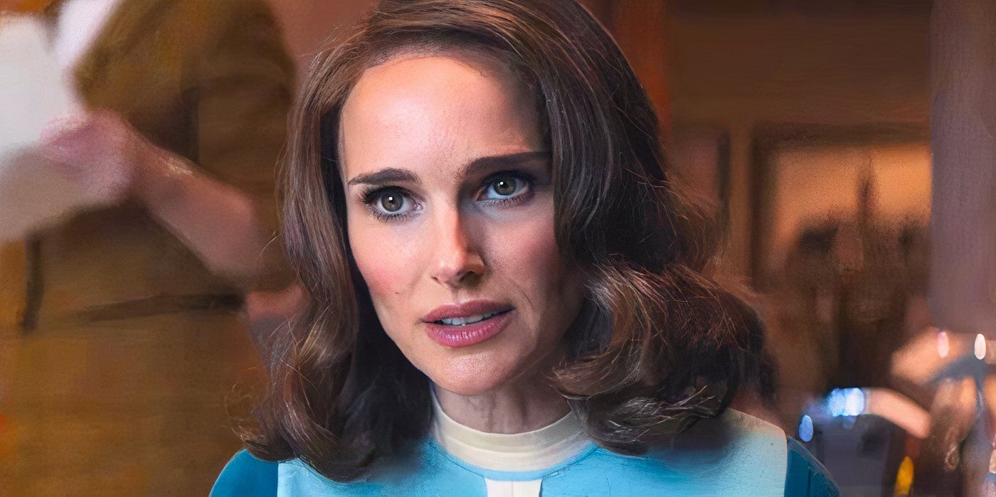 Maddie (Natalie Portman) parece irritada em um jantar em A Dama do Lago