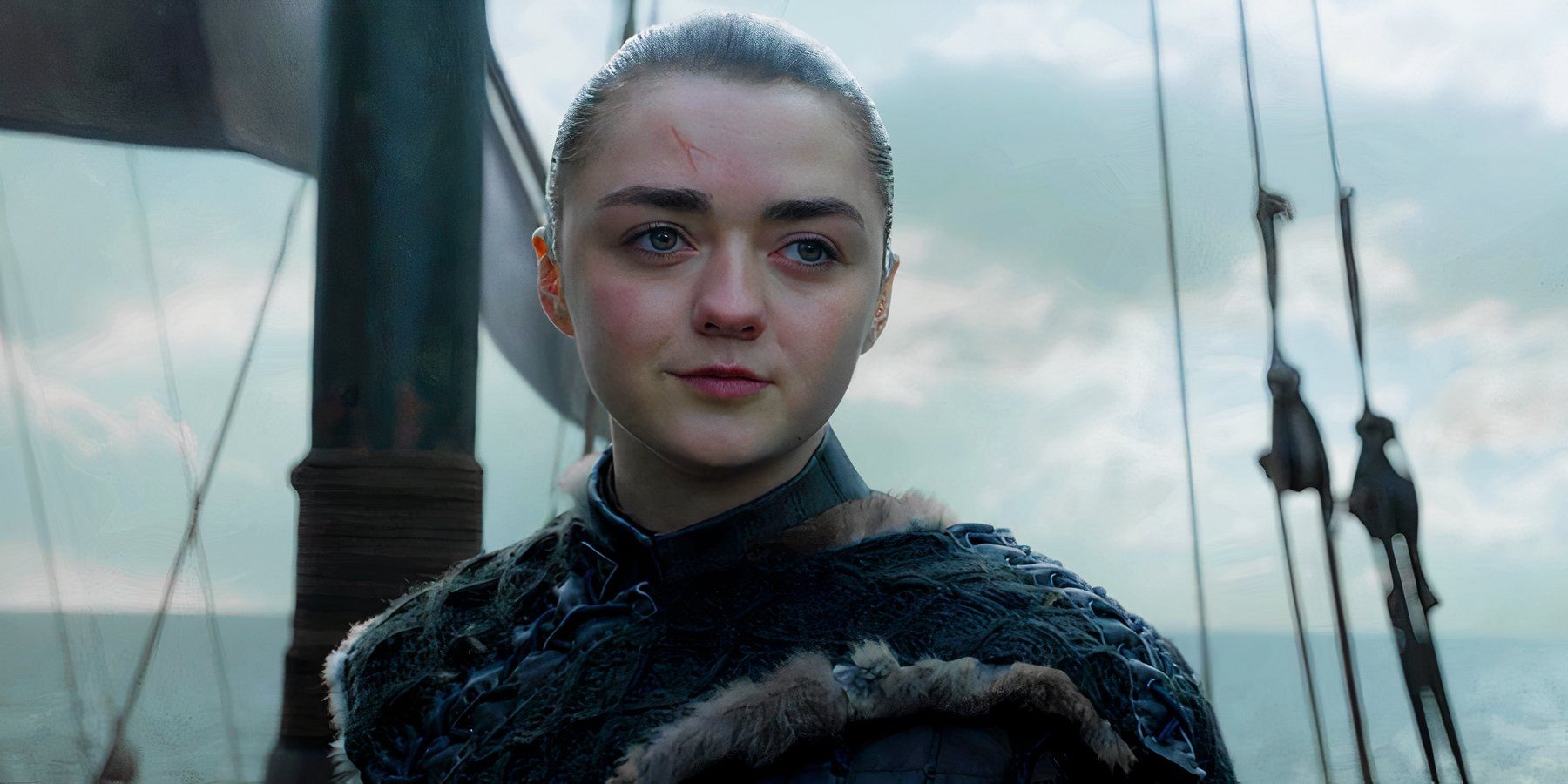 Maisie Williams as Arya in Game of Thrones season 8 finale