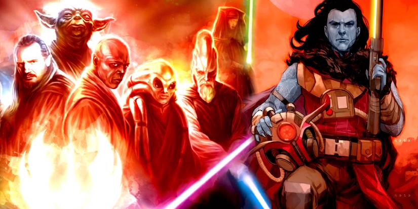 The Nihil leader Marchion Ro and the Jedi of the Star Wars prequel trilogy 