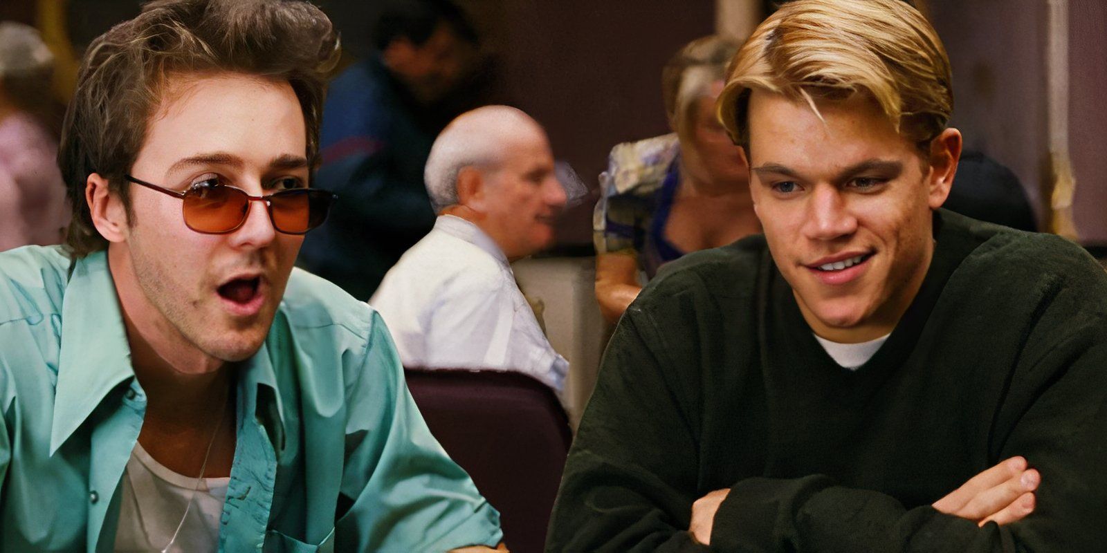 Matt Damon e Edward Norton em Rounders