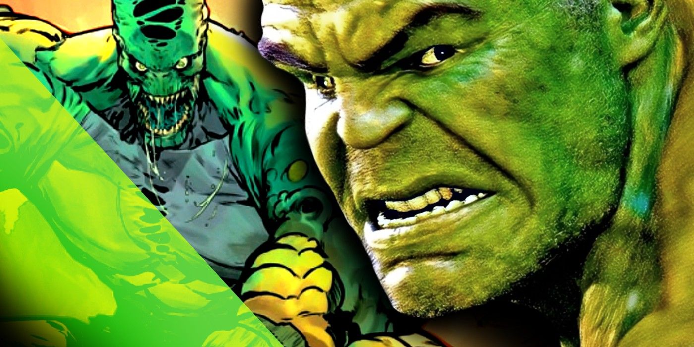 mcu hulk in front, new hulk in back
