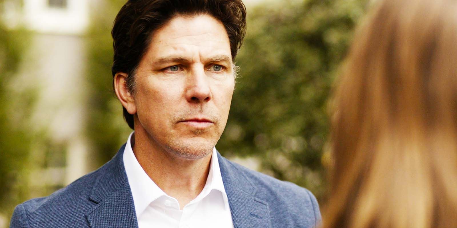 Michael Trucco as Luke Leone and Max Thieriot as Bode Leone in Fire Country season 2, episode 10-1