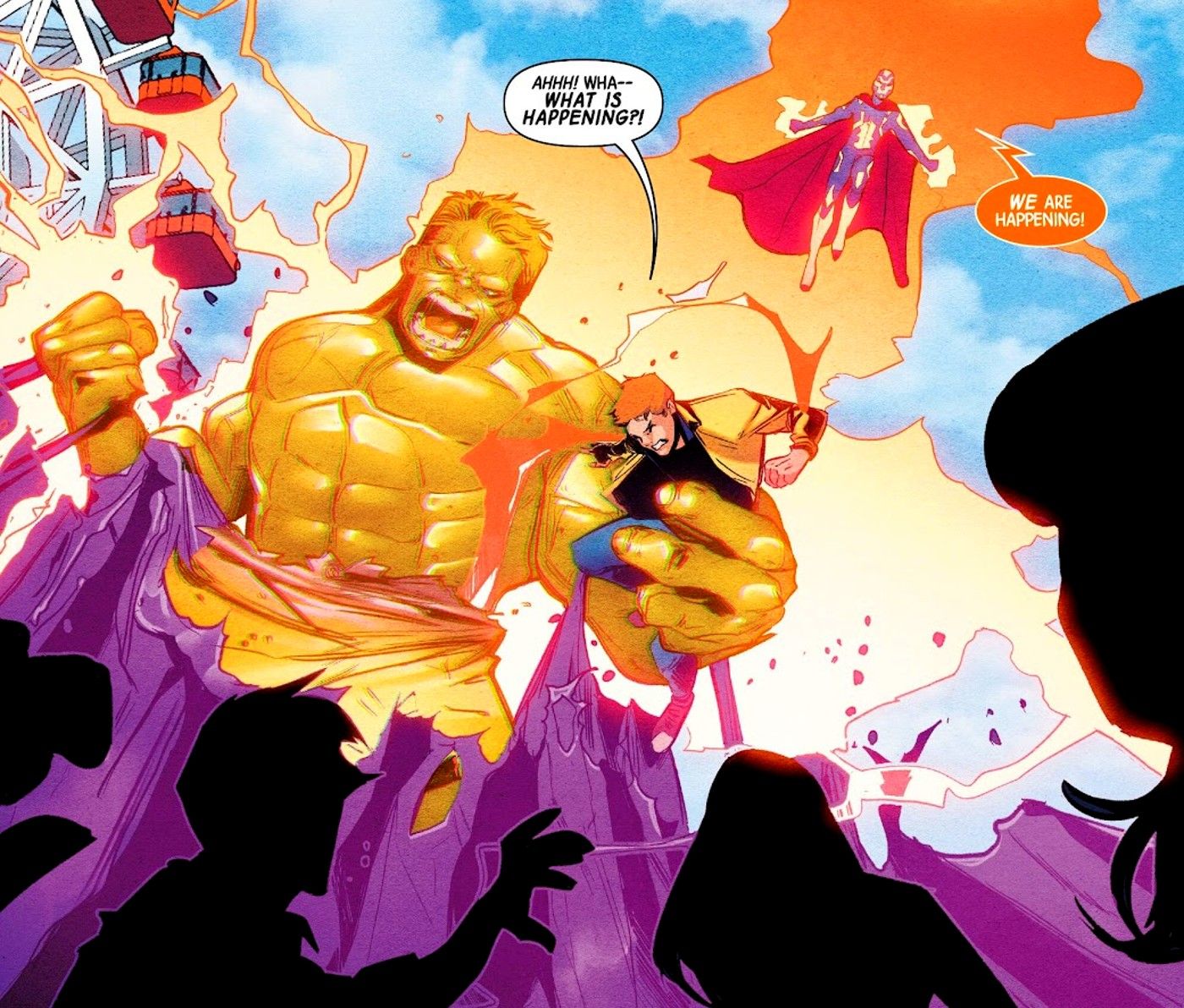 Marvel Finally Debuts a Canon Orange Hulk (Created by the Infinity Stones)