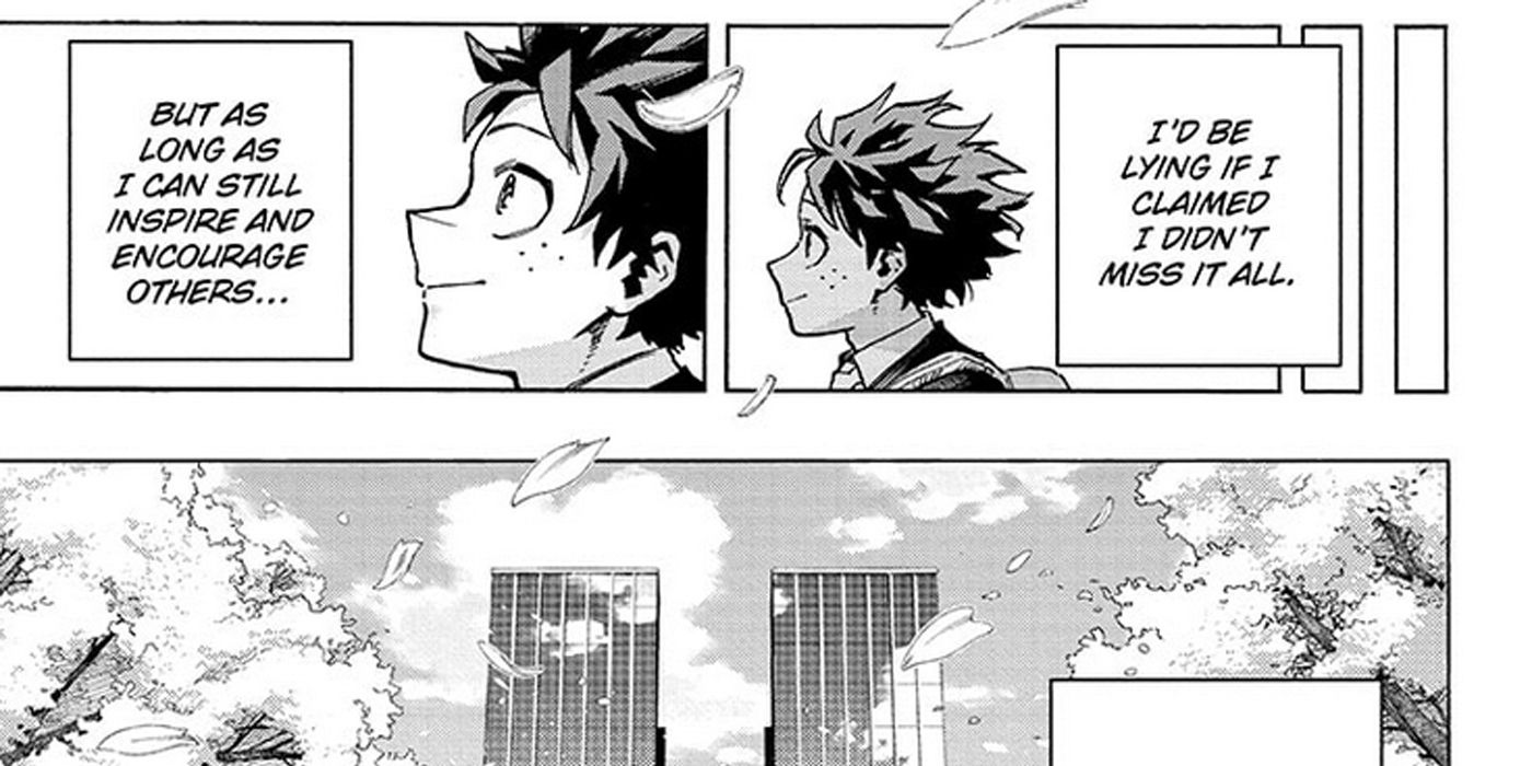 Deku admits that he misses his old life as a hero, not his friends.