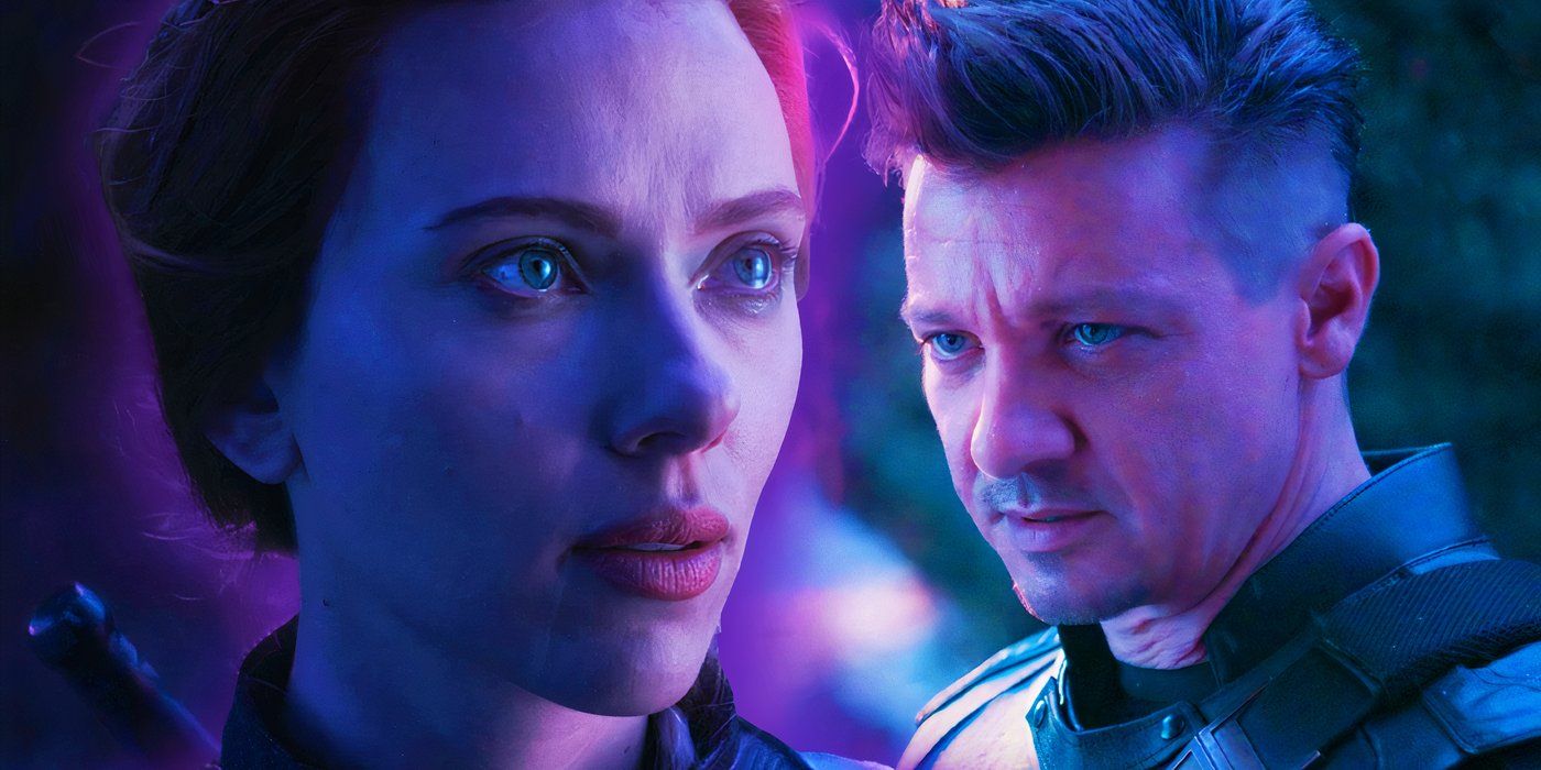 Natasha Romanoff and Clint Barton deciding who should sacrifice themself in Avengers Endgame