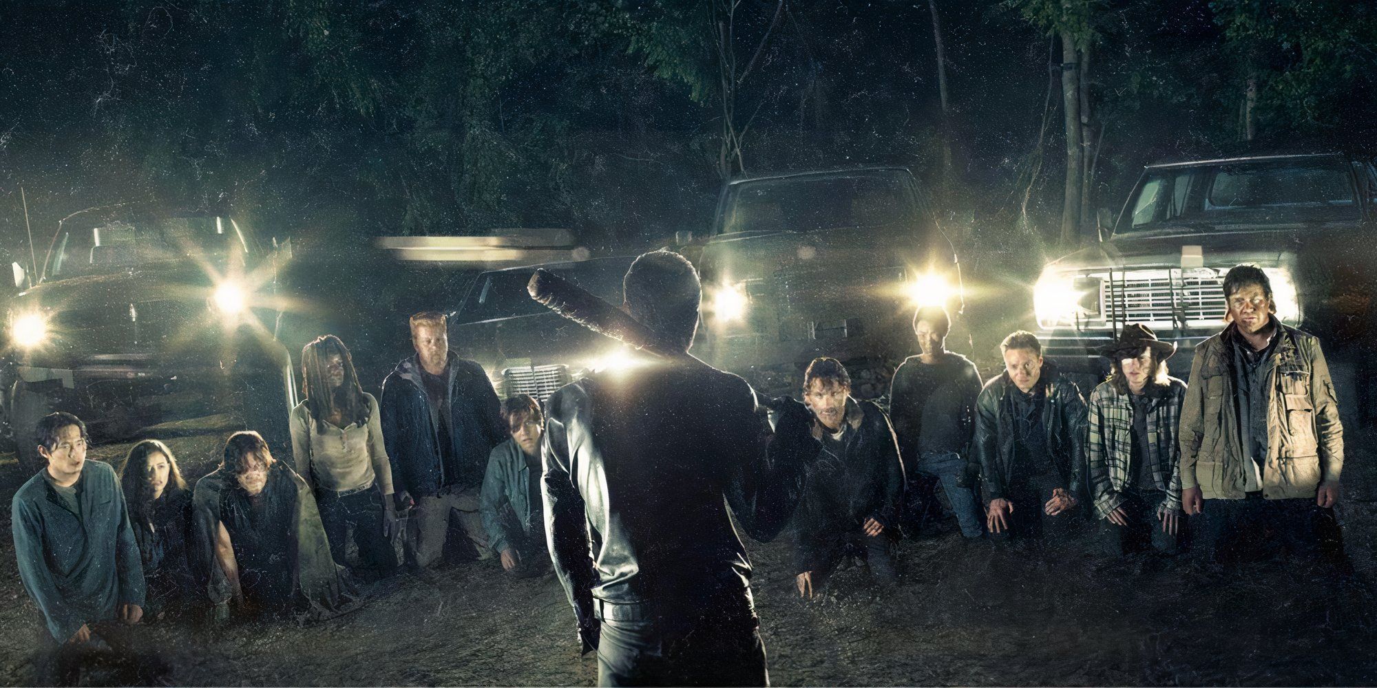 Negan preparing to kill a member of the group