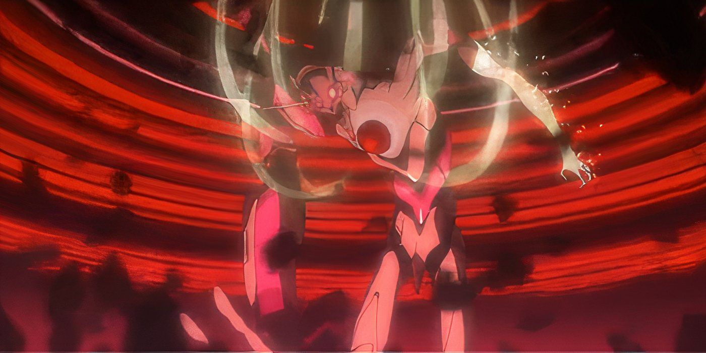 Neon Genesis Evangelion – Shortly before the third impact – Shinji saves Rei