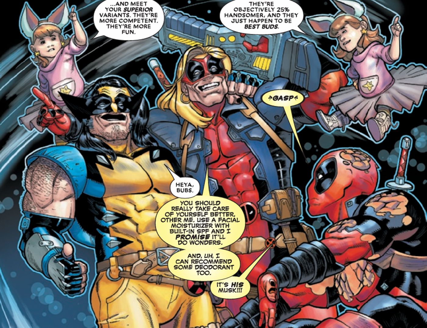 Superior Deadpool (possibly Nicepool) in The Spectacular Spider-Men #6