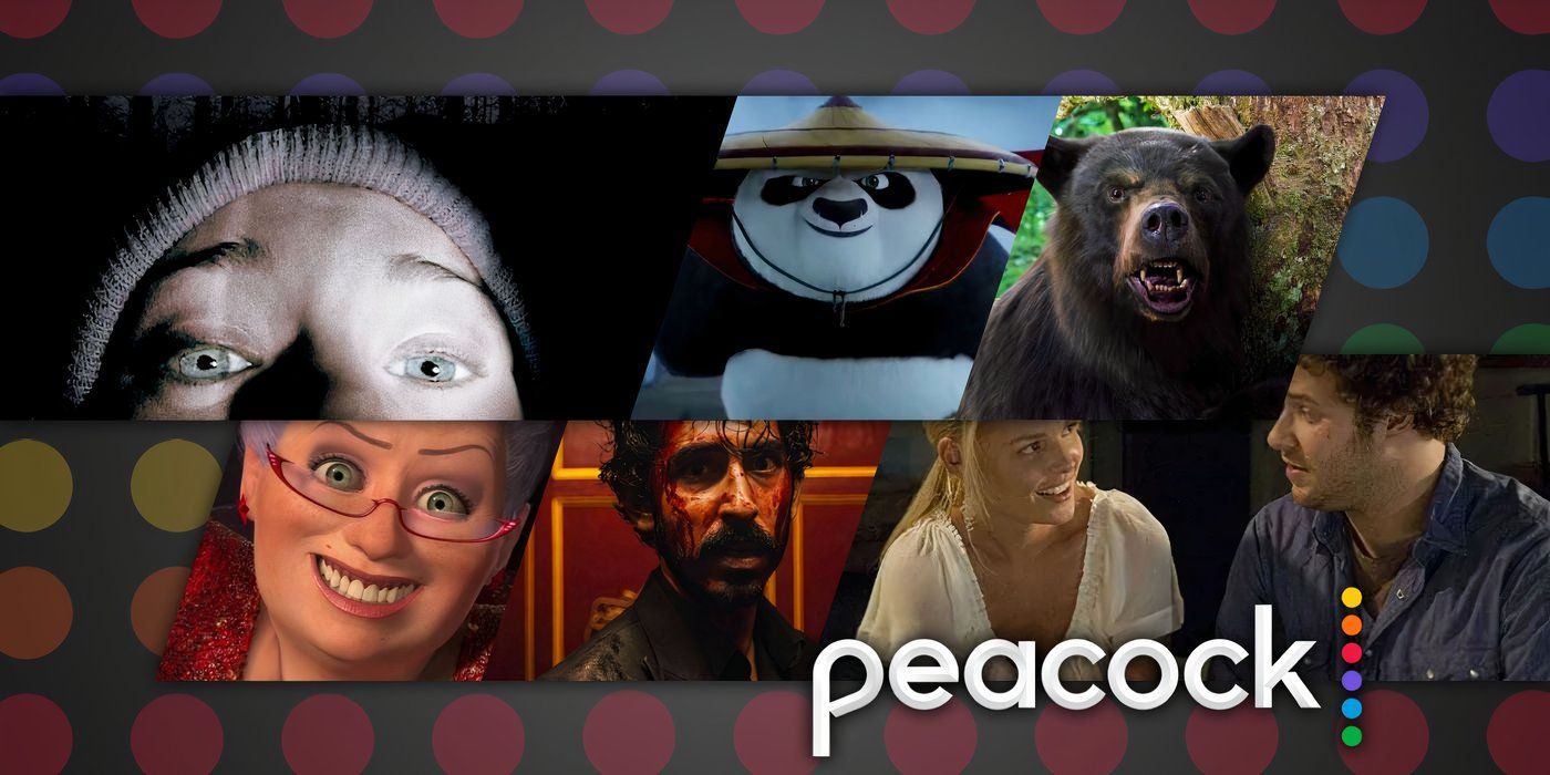 A collage of six of the best movies to watch on Peacock in August 2024 - created by Tom Russell