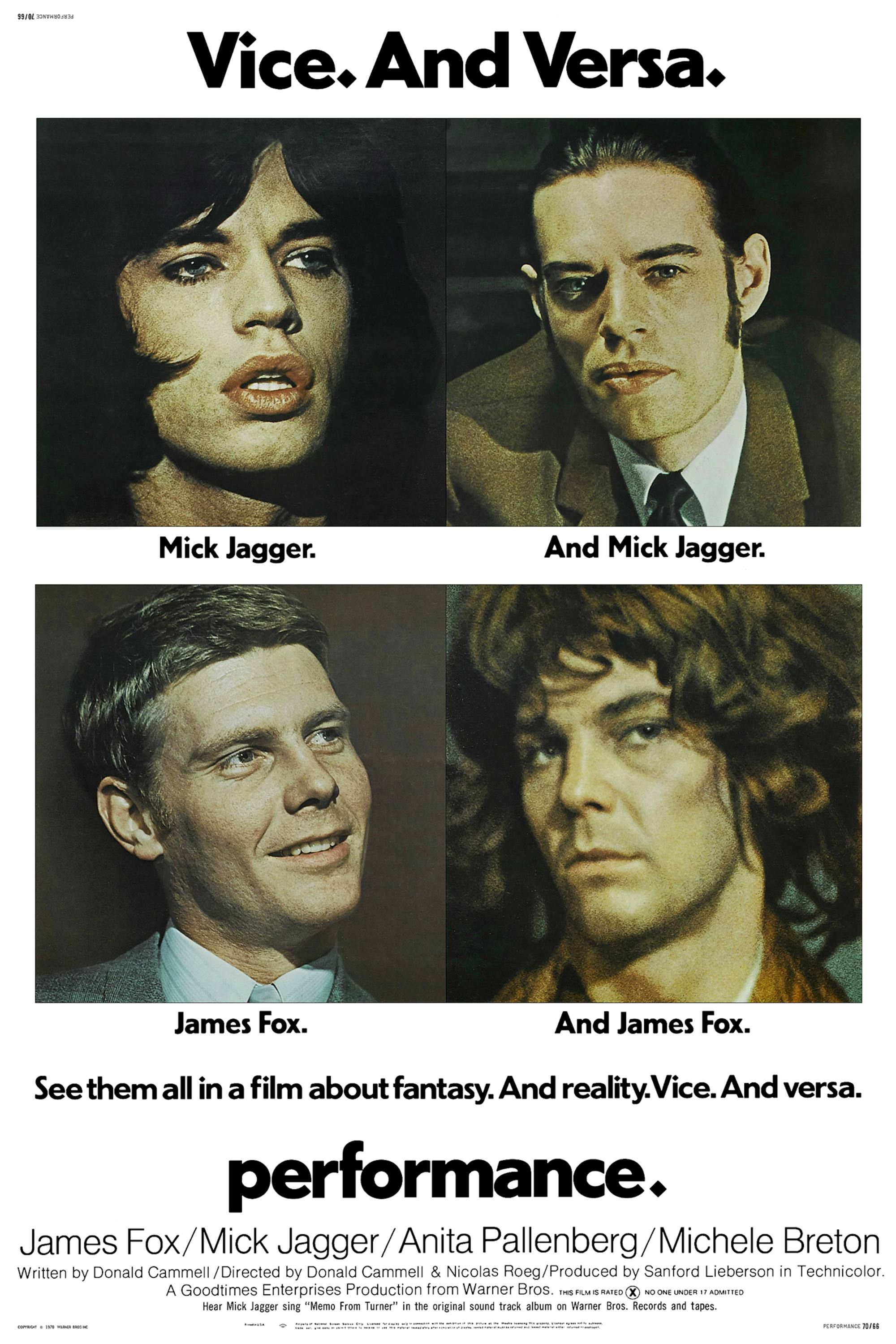 Performance (1970) - Poster