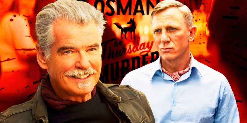 Pierce Brosnan in The Outlaws and Daniel Craig in Knives Out 2