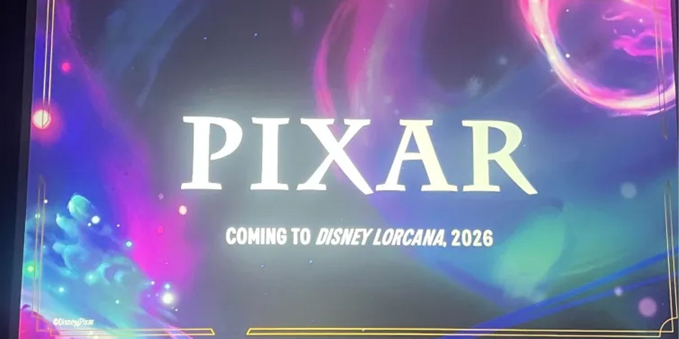 Pixar Disney Lorcana Announcement confirming a 2026 release.