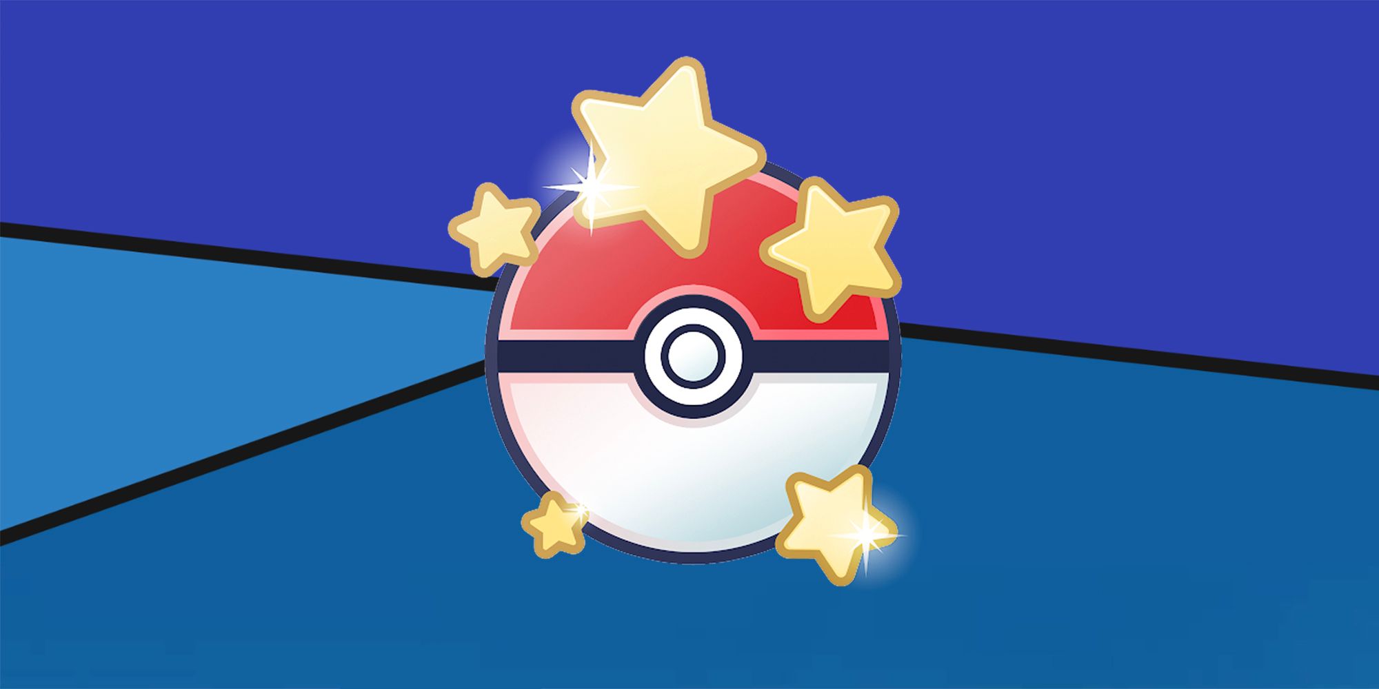 The Catch Cup logo on a blue Shared Skies background in Pokemon GO