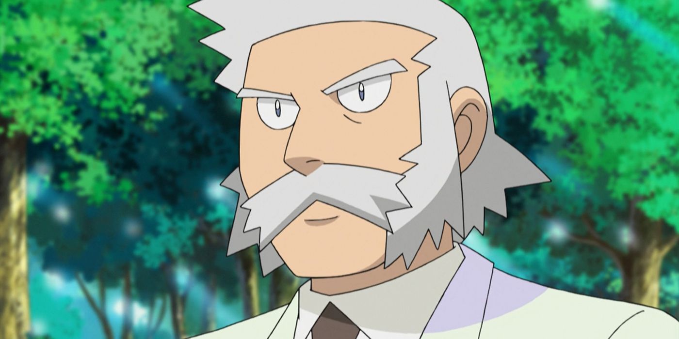 Professor Rowan no anime Pokémon.