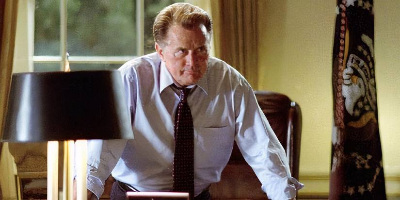 President Jed Bartlet in the Oval Office in The West Wing
