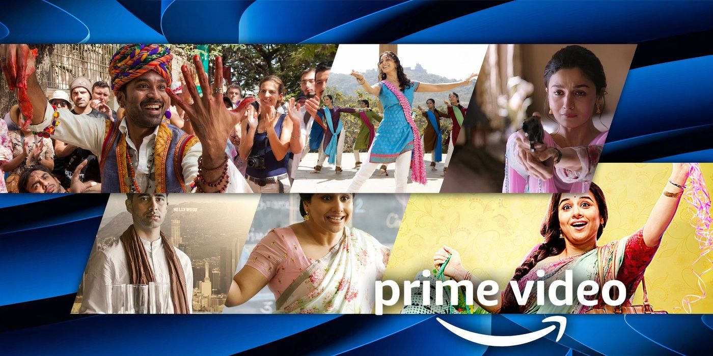 A collage of Bollywood actors appearing in Hindi movies on Amazon's Prime Video